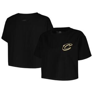 $45 Pro Standard Cleveland Cavaliers Black Boxy Crop Tee T-Shirt - M